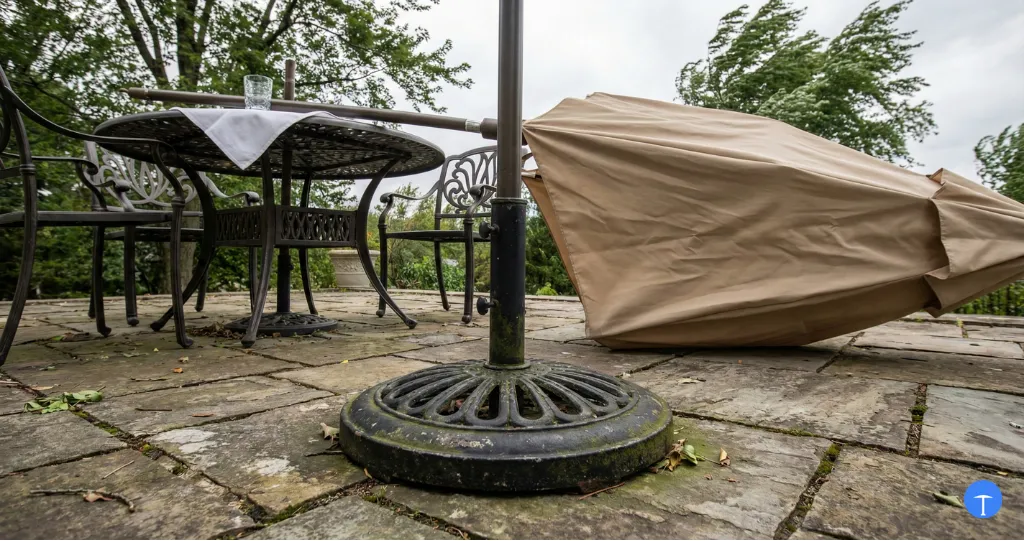 Best umbrella base for windy areas with heavy-duty weighted design