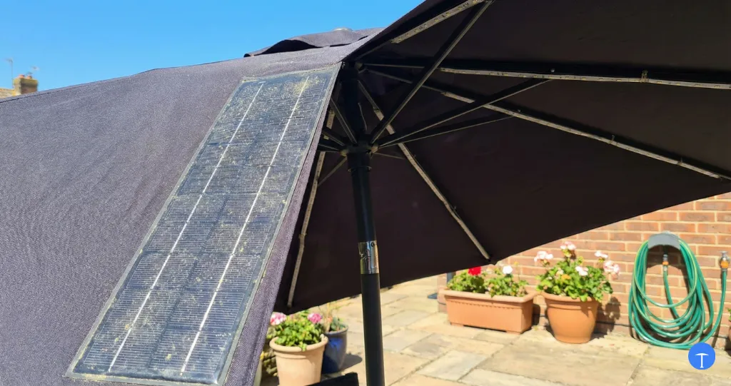 Are cantilever umbrellas worth it showing premium setup over pool deck compared to standard umbrella